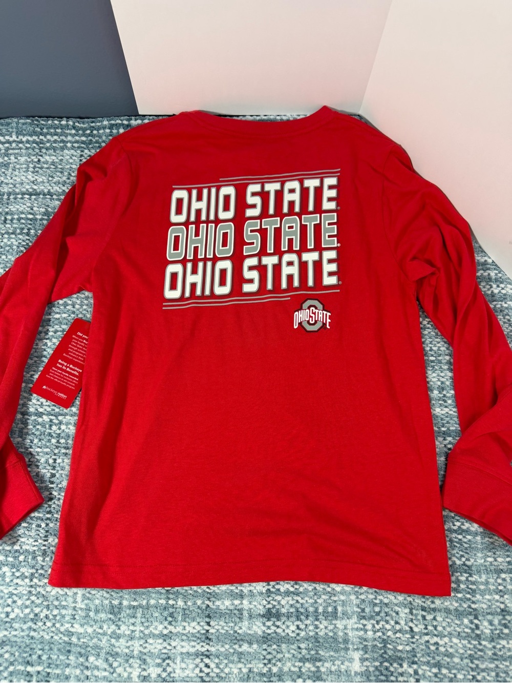 New Ohio State Buckeyes youth large Long Sleeve - Red